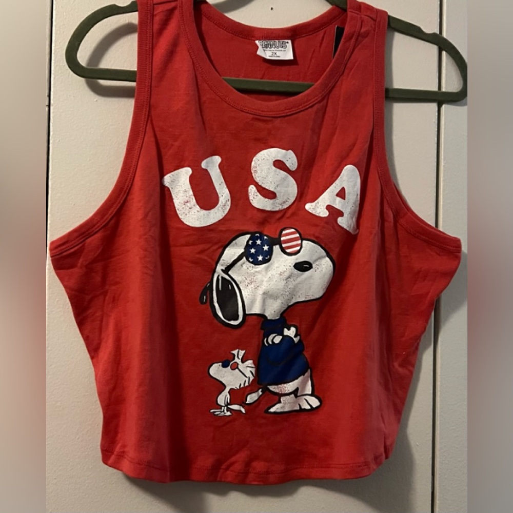 🆕 NWT SNOOPY SLEEVELESS TEE (2X) - Picture 1 of 4